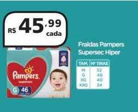Drogasmil Fraldas pampers supersec hiper oferta