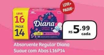 Drogasmil Absorvente regular diana suave com abas l16p14 oferta
