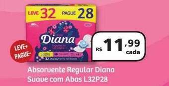Drogasmil Absorvente regular diana suave com abas l32p28 oferta
