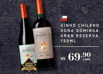 Empório Bahamas Vinho chileno doña dominga gran reserva oferta