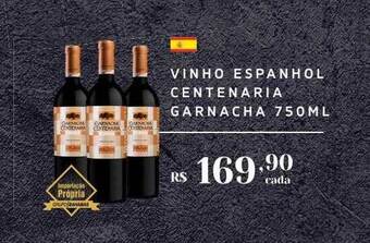 Empório Bahamas Vinho espanhol centenaria garnacha oferta