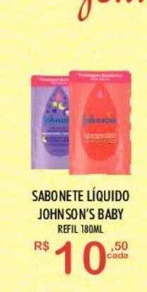 Sabonete liquido johnson's baby