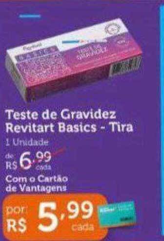 Farmácias Associadas Teste de gravidez revitart basics - tira oferta