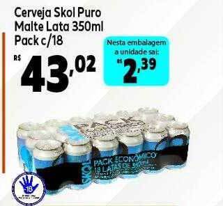 GoodBom Cerveja skol puro malte oferta