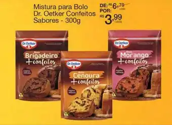 Mistura para bolo dr. oetker confeitos sabores