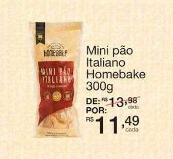 Mambo Mini pão italiano homebake oferta