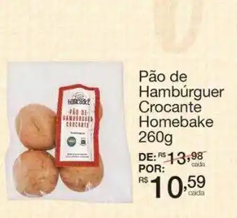 Mambo Pão de hambúrguer crocante homebake oferta