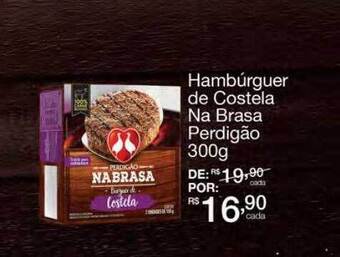 Mambo Hambúrguer de costela na brasa perdigão oferta