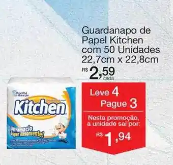 Mambo Guardanapo de papel kitchen com 50 oferta