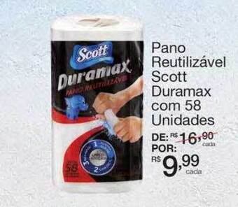 Pano reutilizável scott duramax com 58