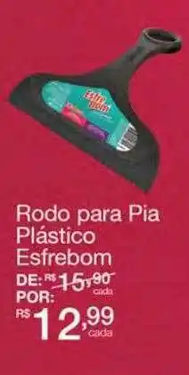 Rodo para pia plástico esfrebom