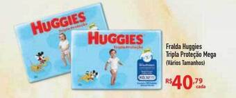 Maxifarma Fralda huggies tripla proteção mega oferta
