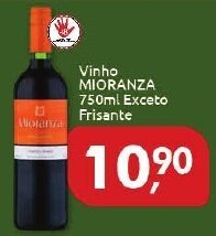 Supermercados Nori Vinho Mioranza 750ml Exceto Frisante oferta
