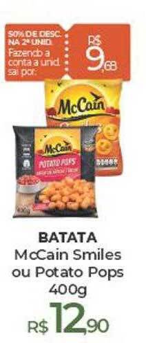 Batata mccain smiles ou potato pops