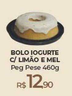 Peg Pese Bolo iogurte c limão e mel peg pese oferta