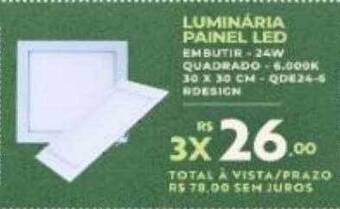 Luminária painel led