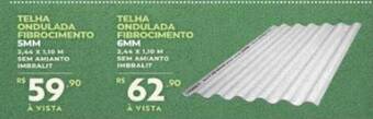 Redemac Telha ondulada fibrocimento oferta