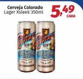 Supermercados Cidade Canção Cerveja colorado lager xsleek oferta