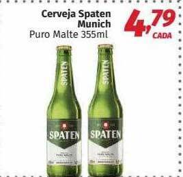 Supermercados Cidade Canção Cerveja spaten munich puro malte oferta
