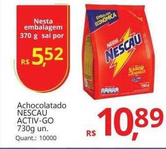 Supermercados Koch Achocolatado nescau activ-go oferta