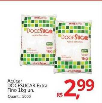 Supermercados Koch Açúcar docesucar extra fino oferta
