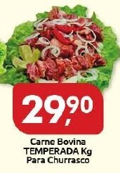 Supermercados Nori Carne Bovina Temperada 1kg para Churrasco oferta