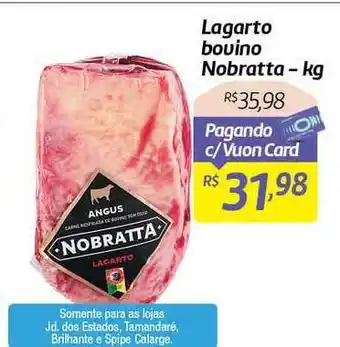 Comper Lagarto Bovino Nobratta 1kg oferta