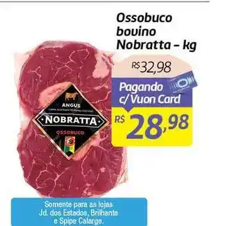 Ossobuco Bovino Nobratta 1kg