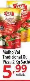 Molho Val Tradicional Ou Pizza 2kg
