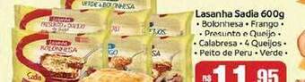 Supermercados Mundial Lasanha Sadia oferta