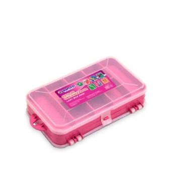 Estojo organizador lady box com divisórias plástico arqplast 25417