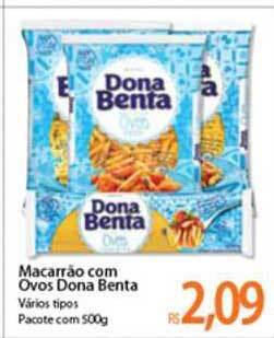 Atacadão Macarrão Com Ovos Dona Benta 500g oferta