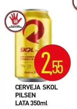 Higa's Supermercado Cerveja Skol Pilsen lata 350ml oferta
