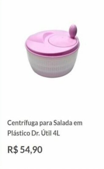 Centrifuga para Salada em Plastico Dr.Util 4L