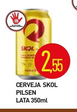 Calvo Atacadista Cerveja Skol Pilsen lata 350ml oferta