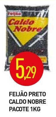 Calvo Atacadista Feijao preto Caldo Nobre pacote 1kg oferta