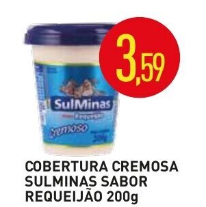Calvo Atacadista Cobertura Cremosa Sulminas Sabor Requeijao 200g oferta