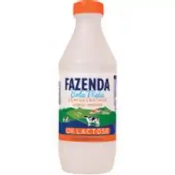 Leite pasteurizado semidesnatado zero lactose fazenda bela vista garrafa 1l