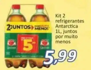 Atacado Máximo Kit 2 Refrigerantes Antarctica 1L, juntos por muito menos oferta