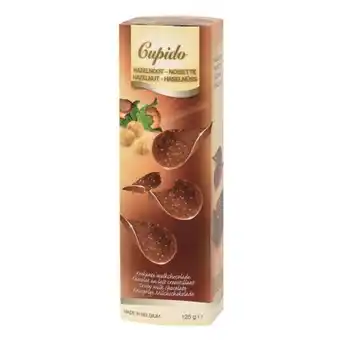 Brasão Supermercados Chocolate belga cupido chips de chocolate com avelã embalagem 125g oferta