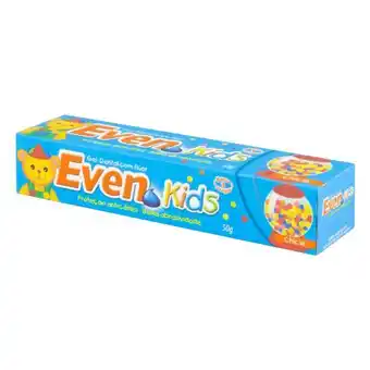 Supermercados Mateus Gel dental com flúor chicle even kids caixa 50g oferta