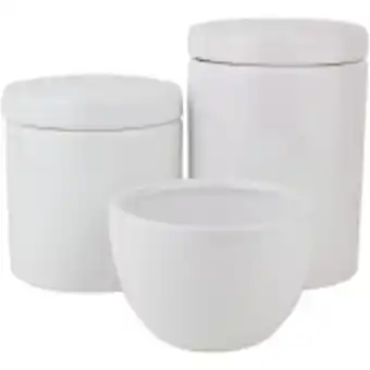 Ferreira Costa Kit higiene bebê cerâmica 3 peças branco - bianchini  oferta
