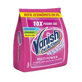 Tira manchas pó vanish roupas coloridas refil 400g