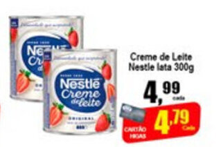 Higa's Supermercado Creme de Leite Nestle lata 300g oferta