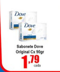 Higa's Supermercado Sabonete Dove Original Cx 90g oferta
