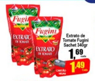 Higa's Supermercado Extrato de Tomate Fugini sachet 340g oferta