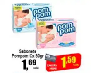Higa's Supermercado Sabonete Pompom Cx 80g oferta