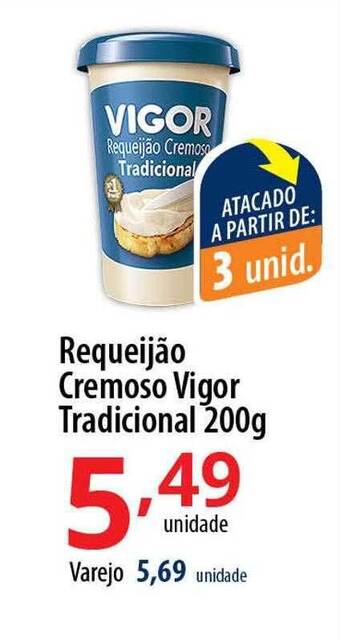 Akki Atacadista Requeijão cremoso vigor tradicional oferta