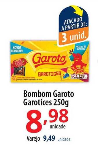 Akki Atacadista Bombom garoto garotices oferta