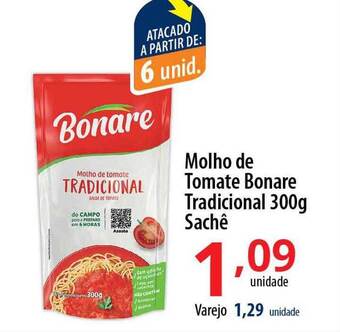 Molho de tomate bonare tradicional sache